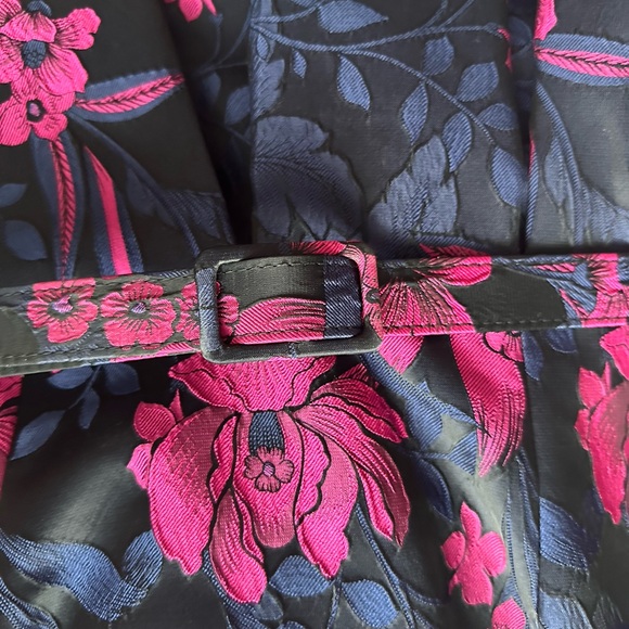 Eliza J Floral Jacquard Fit & Flare Cocktail Dress Size 10 - Picture 4 of 8